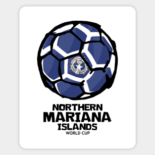 Northern Mariana Islands Football Country Flag Magnet